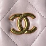 CHANEL 25S MINI BOW BAG 26 IN PINK LAMBSKIN WITH GOLD HARDWARE - Image 18