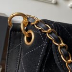 CHANEL 25S SHOULDER BAG 30 IN BLACK SUEDE WITH GOLD HARDWARE - Image 13