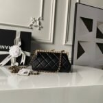 CHANEL 26S CROSSBODY BAG 20 IN BLACK LAMBSKIN