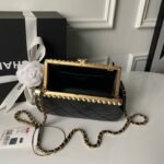 CHANEL 26S CROSSBODY BAG 20 IN BLACK LAMBSKIN - Image 15