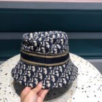 BUCKET HAT IN NAVY BLUE COTTON 429923 - Image 3