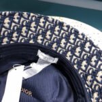 BUCKET HAT IN NAVY BLUE COTTON 429923 - Image 11