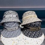 BUCKET HAT IN NAVY BLUE COTTON 429923 - Image 14