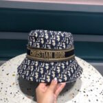 BUCKET HAT IN NAVY BLUE COTTON 429923 - Image 12