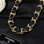 CHANEL 25S CHAIN BELT IN GOLD METALLIC AND BLACK CALFSKIN 614282 - Image 16