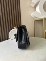 CHANEL 25S SHOULDER BAG 34 IN BLACK CALFSKIN - Image 11