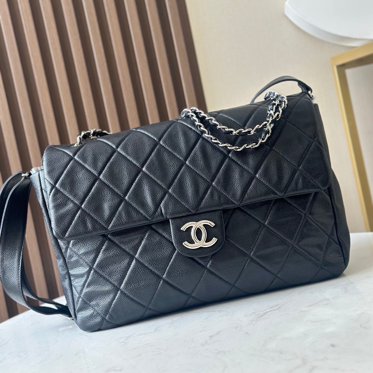 img_a5af95f4_20251113_i1763018095019_9619_0_0_jpg CHANEL 25S SHOULDER BAG 40 IN BLACK CAVIAR WITH SILVER HARDWARE - Image 1