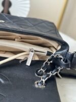CHANEL 25S SHOULDER BAG 34 IN BLACK CAVIAR WITH SILVER HARDWARE - Image 9
