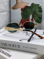 TRIOMPHE SUNGLASSES 548596 IN METAL BLACK LENSES - Image 2