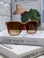 TRIOMPHE SUNGLASSES 552774 IN CARAMEL ACETATE TEXT LOGO - Image 10