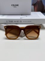TRIOMPHE SUNGLASSES 552774 IN CARAMEL ACETATE TEXT LOGO - Image 6