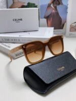 TRIOMPHE SUNGLASSES 552774 IN CARAMEL ACETATE TEXT LOGO - Image 8