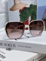 SQUARE SUNGLASSES 632874 IN WHITE ACETATE - Image 12