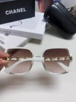 SQUARE SUNGLASSES 632874 IN WHITE ACETATE - Image 14