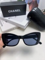 CAT EYE SUNGLASSES 632701 IN BLACK ACETATE EMBOSSED PEARL - Image 18
