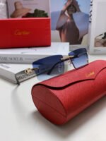 C DE RECTANGULAR FRAME SUNGLASSES 518454 IN METAL - Image 8