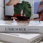 C DE RECTANGULAR FRAME SUNGLASSES 518454 IN METAL - Image 3
