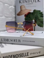 FIRST CRYSTAL SQUARE FRAME SUNGLASSES FE4082US IN METAL - Image 22