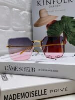 FIRST CRYSTAL SQUARE FRAME SUNGLASSES FE4082US IN METAL - Image 10