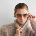FIRST CRYSTAL SQUARE FRAME SUNGLASSES FE4082US IN METAL - Image 31