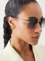 FIRST CRYSTAL SQUARE FRAME SUNGLASSES FE4082US IN METAL - Image 30