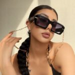 C DE SQUARE FRAME SUNGLASSES 522656 IN METAL AND WOODEN - Image 13