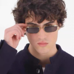 RECTANGULAR FRAME SUNGLASSES GG1457S IN METAL - Image 4
