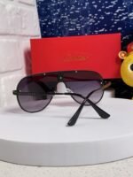 SIGNATURE AVIATOR FRAME SUNGLASSES  563238 IN METAL - Image 9