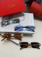 CRYSTAL STUDDED C DE RECTANGULAR FRAME SUNGLASSES 533159 IN METAL - Image 14