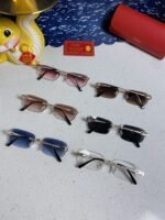 SIGNATURE C DE RECTANGULAR FRAME SUNGLASSES 533233 IN METAL - Image 32