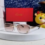 SIGNATURE C DE RECTANGULAR FRAME SUNGLASSES 533233 IN METAL