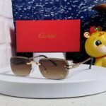 SIGNATURE C DE RECTANGULAR FRAME SUNGLASSES 533233 IN METAL - Image 3