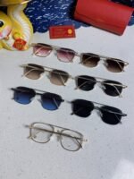 PREMIÈRE SQUARE FRAME SUNGLASSES 533240 IN METAL - Image 30