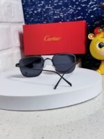 PREMIÈRE SQUARE FRAME SUNGLASSES 533240 IN METAL - Image 10