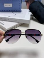 AVIATOR FRAME SUNGLASSES 570223 IN METAL - Image 4