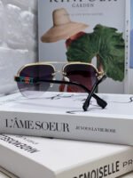 AVIATOR FRAME SUNGLASSES 570223 IN METAL - Image 7