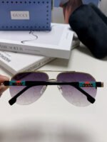 AVIATOR FRAME SUNGLASSES 570223 IN METAL - Image 36