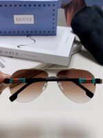 AVIATOR FRAME SUNGLASSES 570223 IN METAL - Image 10