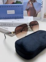 AVIATOR FRAME SUNGLASSES 570223 IN METAL - Image 24