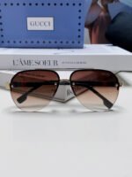 AVIATOR FRAME SUNGLASSES 570223 IN METAL - Image 17