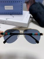 AVIATOR FRAME SUNGLASSES 570223 IN METAL - Image 12