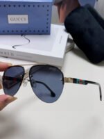AVIATOR FRAME SUNGLASSES 570223 IN METAL - Image 38