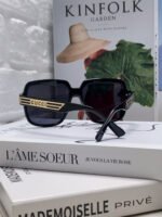 SQUARE FRAME SUNGLASSES 570231 IN ACETATE AND METAL - Image 7