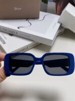 MONTAIGNE SUNGLASS 571595 IN BLUE ACETATE TEXT LOGO - Image 12