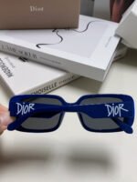 MONTAIGNE SUNGLASS 571595 IN BLUE ACETATE TEXT LOGO - Image 5