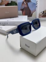 MONTAIGNE SUNGLASS 571595 IN BLUE ACETATE TEXT LOGO - Image 8