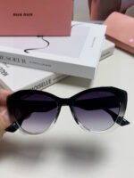 GLIMPSE SUNGLASSES 576813 IN BLACK AND CLEAR ACETATE - Image 2