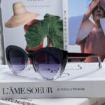GLIMPSE SUNGLASSES 576813 IN BLACK AND CLEAR ACETATE