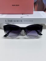 GLIMPSE SUNGLASSES 576813 IN BLACK AND CLEAR ACETATE - Image 4