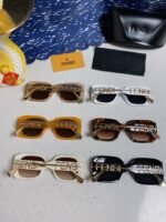 OVERSIZES FF DIAMONDS SQUARE SUNGLASSES 551639 IN ACETATE - Image 26